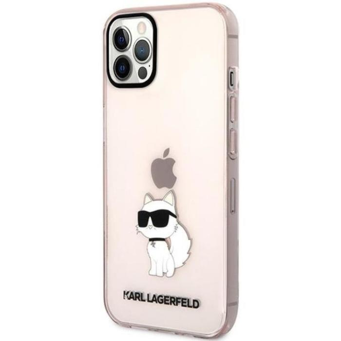 KARL LAGERFELD - Karl Lagerfeld iPhone 12/12 Pro Mobilskal Ikonik Choupette - Rosa