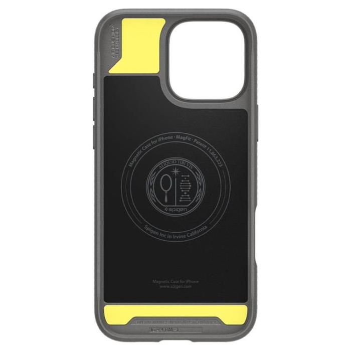 Spigen - Spigen iPhone 16 Pro Mobilskal Magsafe Rugged Armor - Grå