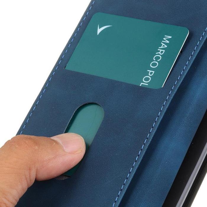 KHAZNEH - KHAZNEH Asus Zenfone 9 Plånboksfodral Retro Flip - Blå