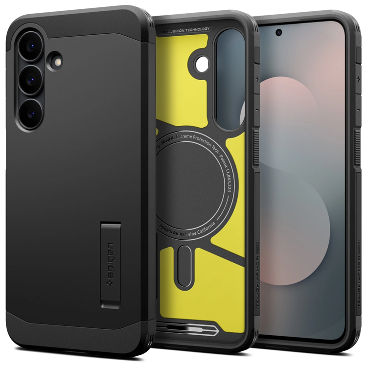 Spigen Mobilskal till Galaxy S25 FE Magsafe Tough Armor - Svart | 2353 | AlltMobil