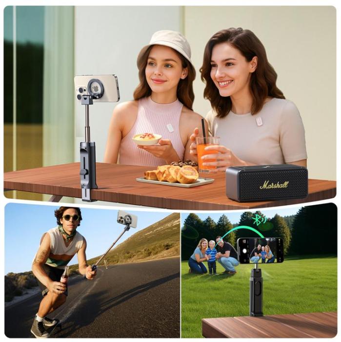 Joyroom - Joyroom MagSafe Selfie Stick Bluetooth JR-ZS509 – Svart