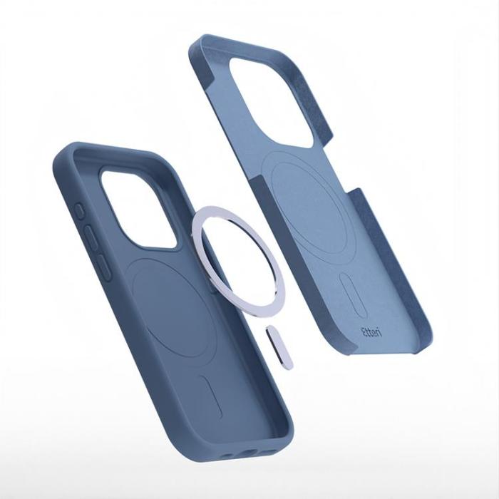 Etteri - Etteri iPhone 12/12 Pro Mobilskal MagSafe Silikon - Mörkblå
