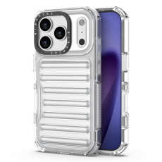 A-One Brand - iPhone 17 Pro Max Mobilskal Stripe Design Detachable - Transparent