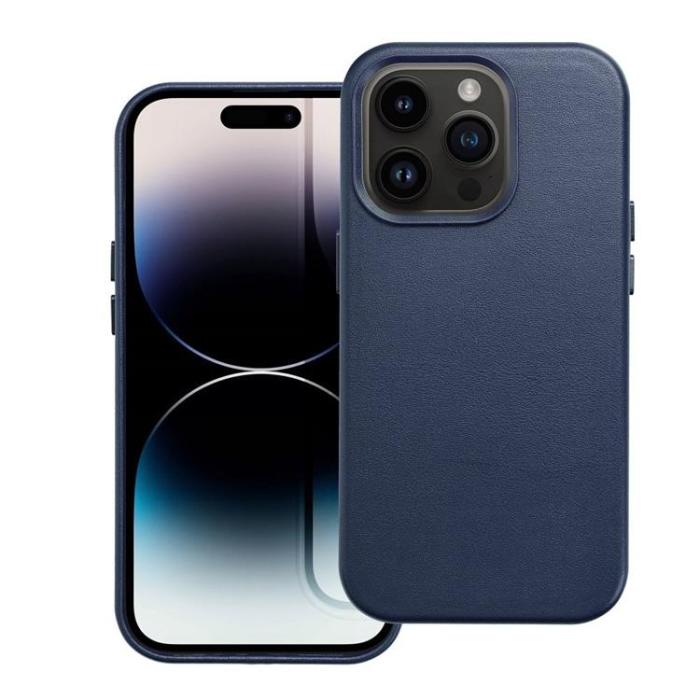 OEM - iPhone 11 Pro Magsafe Skal Läder - Indigo Blå