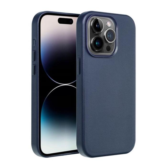 OEM - iPhone 11 Pro Magsafe Skal Läder - Indigo Blå