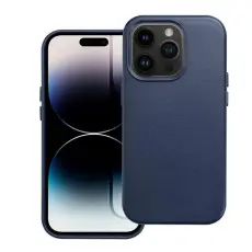 OEM - iPhone 14 Plus Magsafe Skal Läder - Indigo Blå