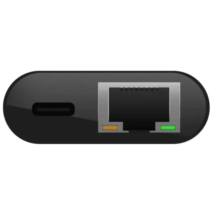 UTGATT1 - Belkin PD USB-C Gigabit Ethernet Adapter 60W - Svart