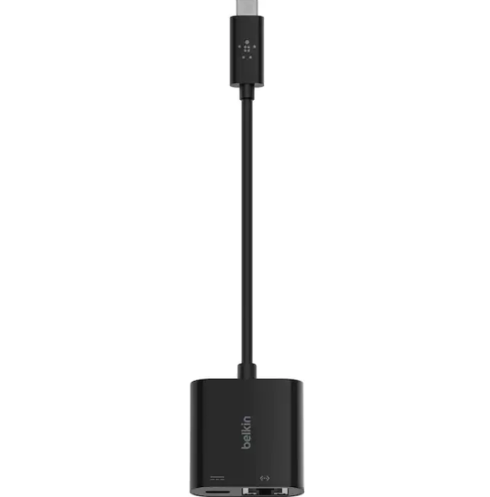 UTGATT1 - Belkin PD USB-C Gigabit Ethernet Adapter 60W - Svart