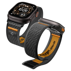 Spigen - Spigen Armband F&ouml;r Apple Watch (44/45/46/49mm) Athlet Air 2 - Svart/Orange