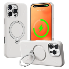Torras - Torras iPhone 16 Pro Max Mobilskal Magsafe Ostand Q Pro - Ivory