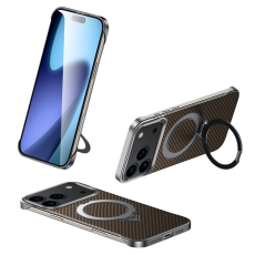SULADA - SULADA iPhone 17 Pro Mobilskal MagSafe Kickstand - Brun