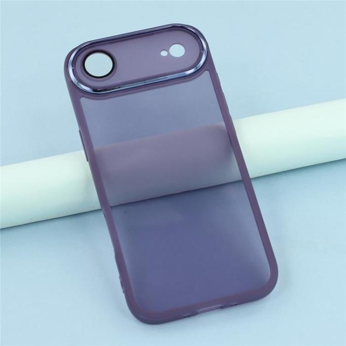 A-One Brand - iPhone Air Mobilskal Electroplated Kameraram - Transparent Lila