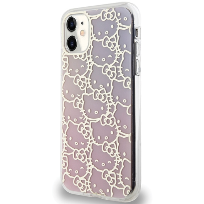 Hello Kitty - Hello Kitty iPhone 11/Xr Mobilskal Crowded Kitty Head - Rosa