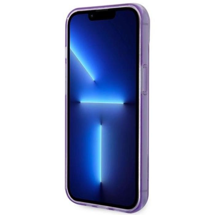 Guess - GUESS iPhone 14 Plus Skal Translucent - Lila