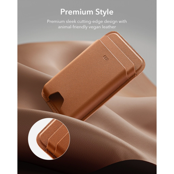 ESR - ESR MagSafe Korthållare Magnetisk Classic RFID - Brun