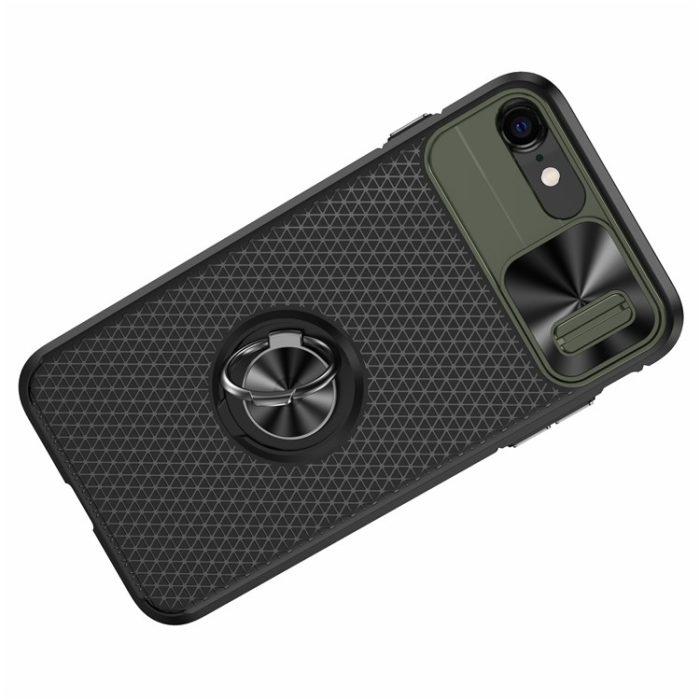 A-One Brand - iPhone 7/8/SE (2020/2022) Mobilskal Ringhållare Kickstand - Grön