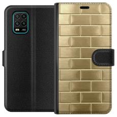 iSecrets - Plånboksfodral till Xiaomi Mi 10 Lite 5G med Gyllene Murstenar