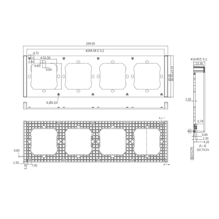 Sonoff - Sonoff Monteringsram för installation av M5-80 väggbrytare