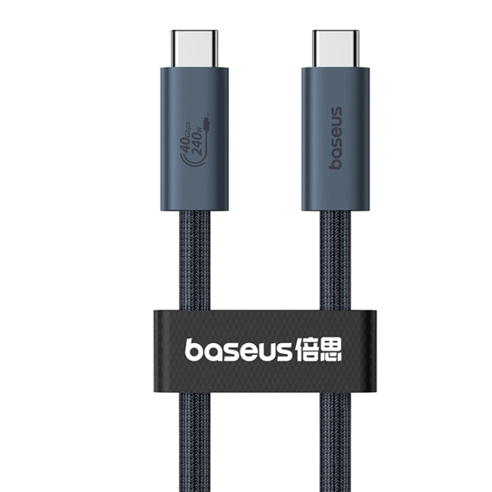 BASEUS - Baseus USB-C till USB-C kabel Snabb 240W 1m - Svart