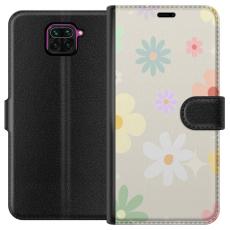 iSecrets - Plånboksfodral till Xiaomi Redmi Note 9 med fejdande blommor