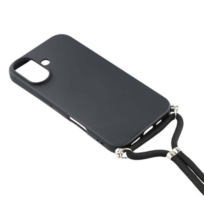 A-One Brand - iPhone 17 Mobilskal Med Axelrem - Svart
