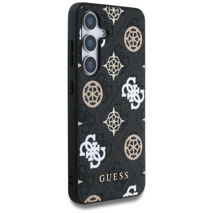 Guess - Guess Galaxy S25 Mobilskal MagSafe 4G Printed Colored Peony - Svart
