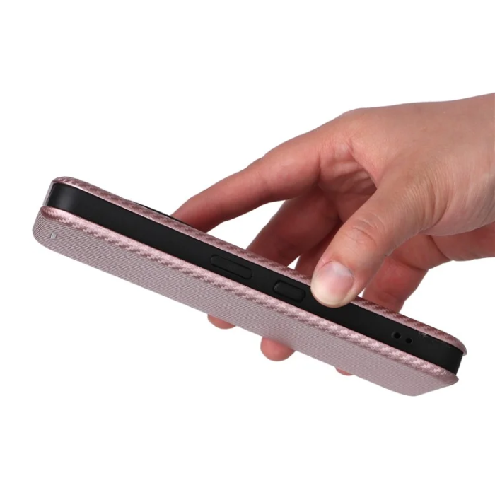 A-One Brand - Nothing Phone (3a) Plånboksfodral Läder Carbon Fiber