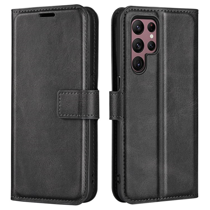 OEM - Galaxy S23 Ultra Plånboksfodral Folio Flip - Svart