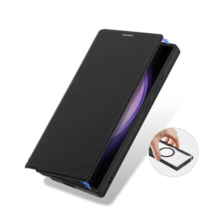 Dux Ducis - Dux Ducis Galaxy S24 Ultra Plånboksfodral Magsfae Skin X Pro - Svart