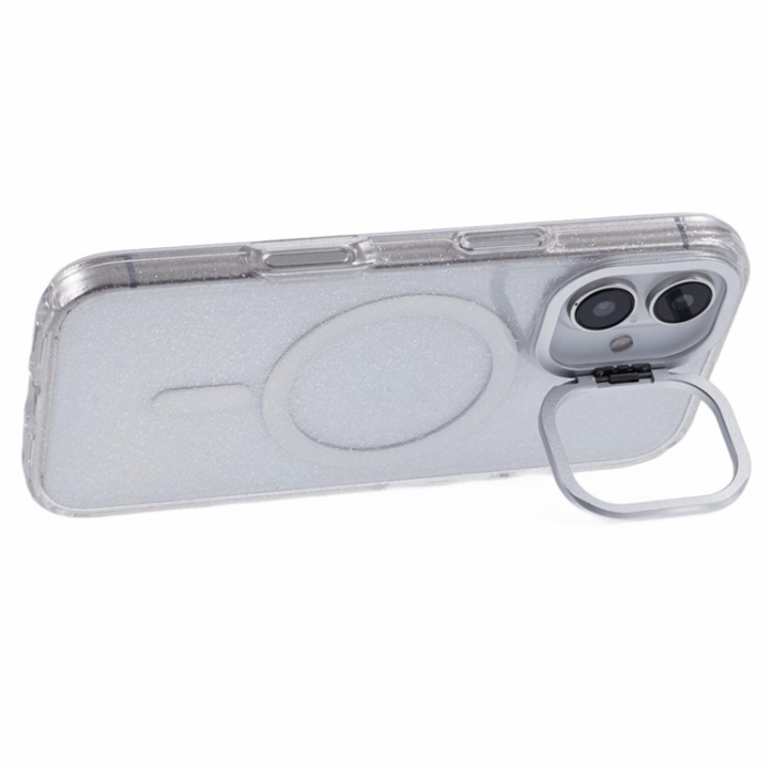 KIGC - KIGC iPhone 16 Mobilskal MagSafe Epoxy Kickstand - Vit