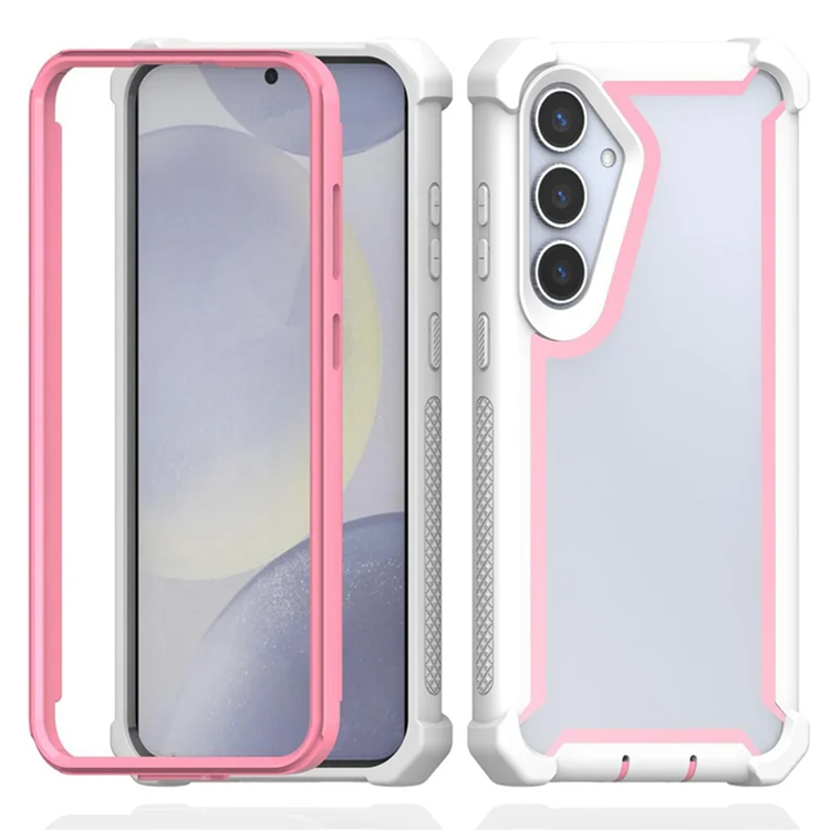 Galaxy A16 5G Mobilskal TPU + PC Shockproof - Vit / Rosa (Vit/Rosa) | 2353 | AlltMobil