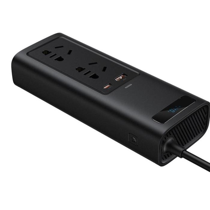 BASEUS - Baseus In-Bil Inverter 150W - Svart