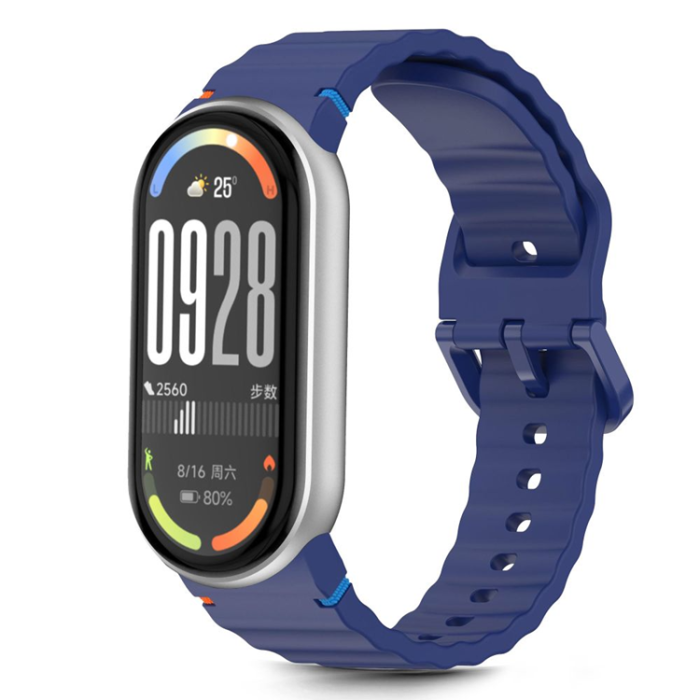 Tech-Protect - Tech-Protect Xiaomi Smart Band 8/9/10/NFC Armband Silikon - Blå