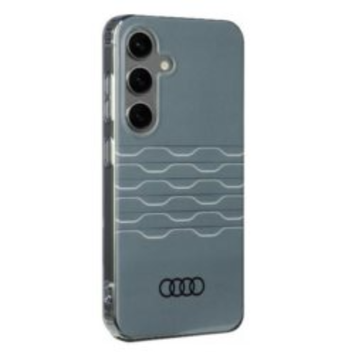 Audi - Audi Galaxy S24 Mobilskal Geometric Pattern - Grå