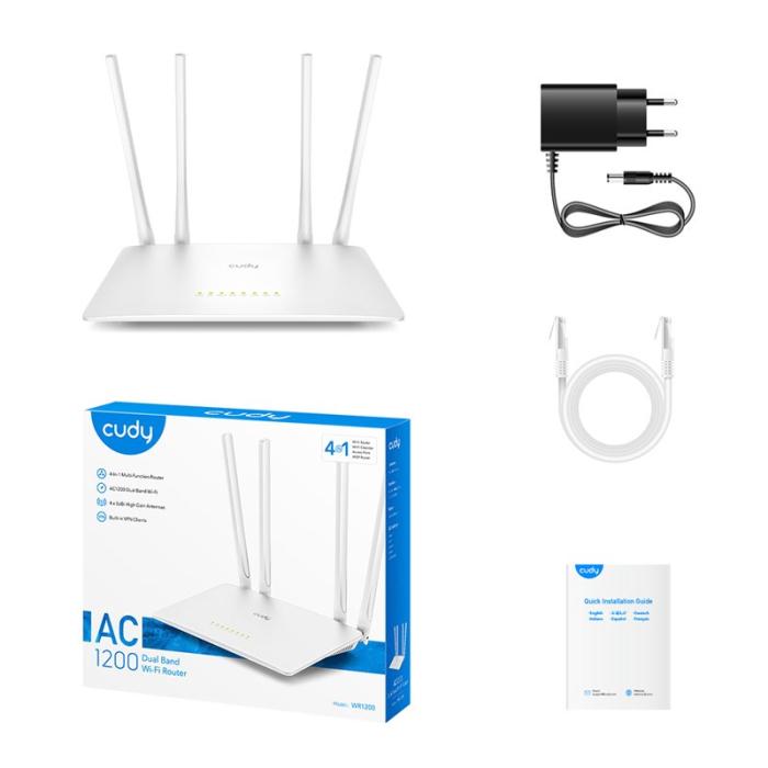 CUDY - CUDY Wi-Fi Router WR1200 AC1200