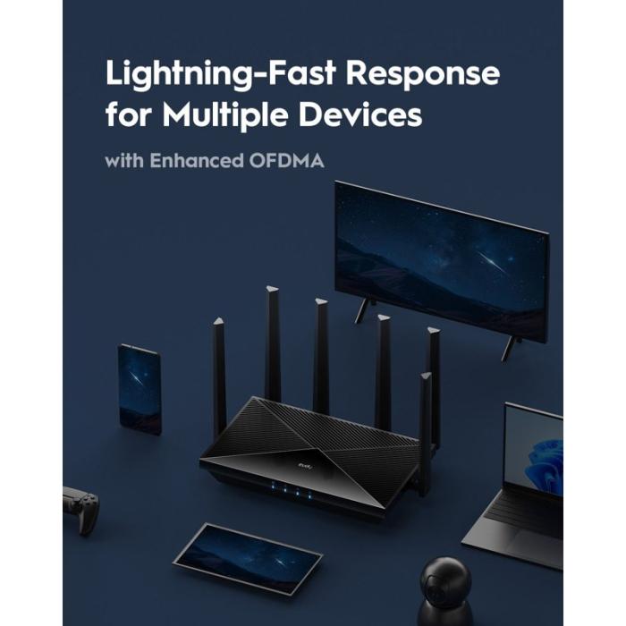 CUDY - CUDY Wi-Fi Router WR6500h WF7 BE6500 2.5g