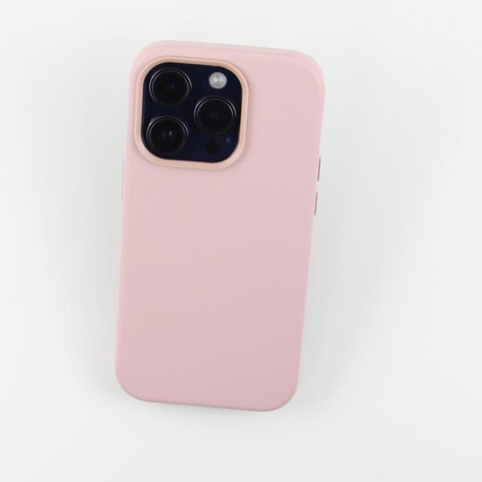 TelForceOne - Läderfodral till iPhone 13 Pro Max Ljusrosa Stöttåligt