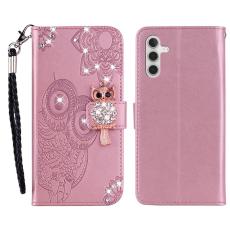 OEM - Pl&aring;nboksfodral f&ouml;r Samsung Galaxy S26 Plus Konstl&auml;der med rem - Ros&eacute;guld