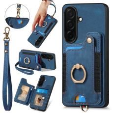 OEM - Mobilfodral f&ouml;r Samsung Galaxy S26 Plus Konstl&auml;der RFID - Bl&aring;