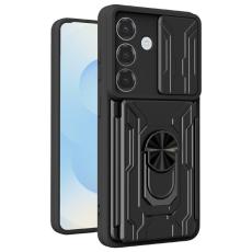 OEM - Mobilskal f&ouml;r Samsung Galaxy S26 PC + TPU Kickstand - Svart