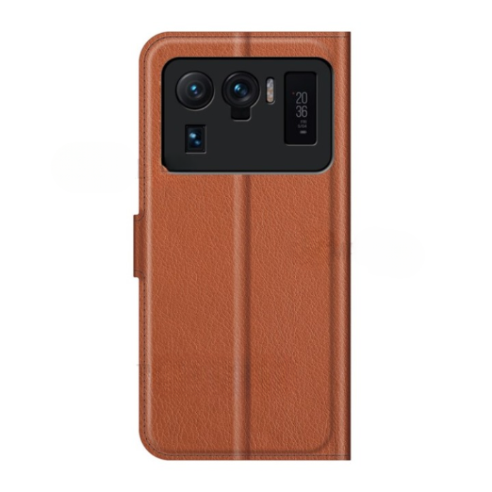 OEM - Xiaomi Mi 11 Ultra Plånboksfodral Folio Flip Kickstand - Brun