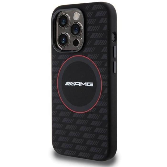Mercedes - AMG iPhone 15 Pro Max Mobilskal MagSafe Silikon Carbon Pattern