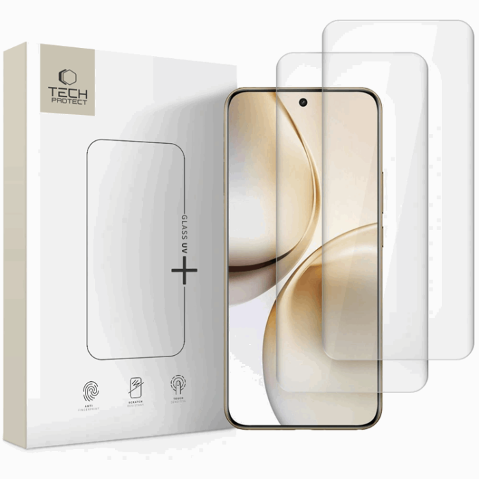Tech-Protect - [2-Pack] Realme 14 Pro Plus Härdat Glas Skärmskydd UV Plus - Clear