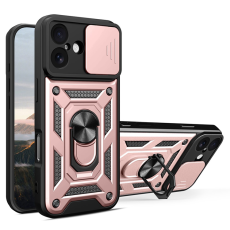 Amorus - AMORUS iPhone 17 Mobilskal Med Kameralinsreglage - Roséguld