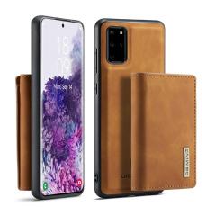 DG.MING - DG.MING Pl&aring;nboksfodral Konstl&auml;der f&ouml;r Samsung Galaxy S20 Plus - Brun