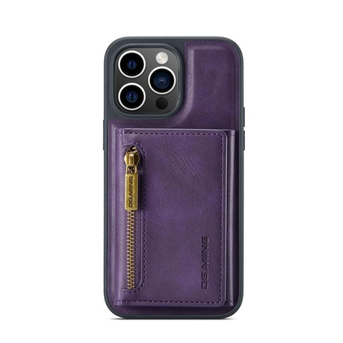 DG.MING - DG.MING M5 Series Mobilskal till iPhone 16 Pro Magnetiskt Konstläder Lila