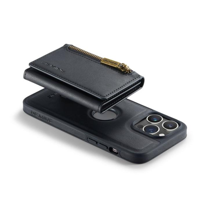 DG.MING - DG.MING M5 Series Mobilskal till iPhone 16 Pro Magnetiskt Konstläder Svart