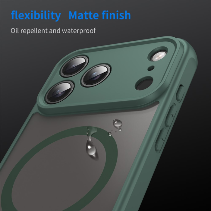 A-One Brand - iPhone 17 Pro Max Mobilskal MagSafe Anti Drop - Grön