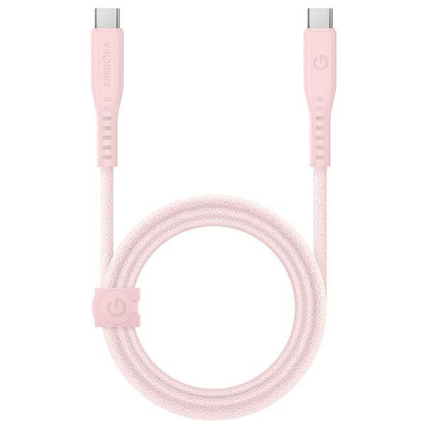 Energea USB-C till USB-C Kabel 240W 5A 1.5m Snabbladdning - Rosa | 3541 | AlltMobil