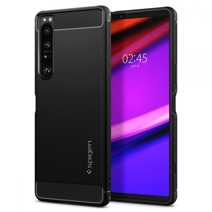 Spigen - Spigen Rugged Armor Skal Sony Xperia 1 IV - Matte Svart